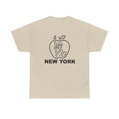 New York City Unisex Heavy Cotton Tee, Retro Graphic Tee, Gift for New Yorkers, Vacation Souvenir, NYC Apparel, Travel T-Shirt