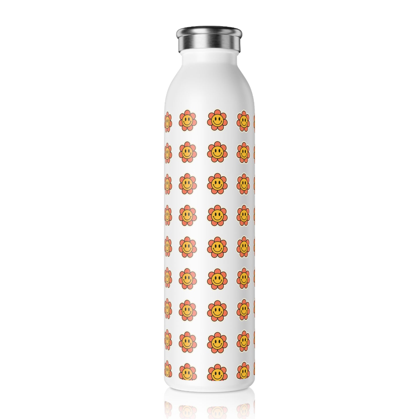 Smiling Sleek Water Bottle - Stylish Hydration for Fitness & Everyday Use, Eco-Friendly Drinkware