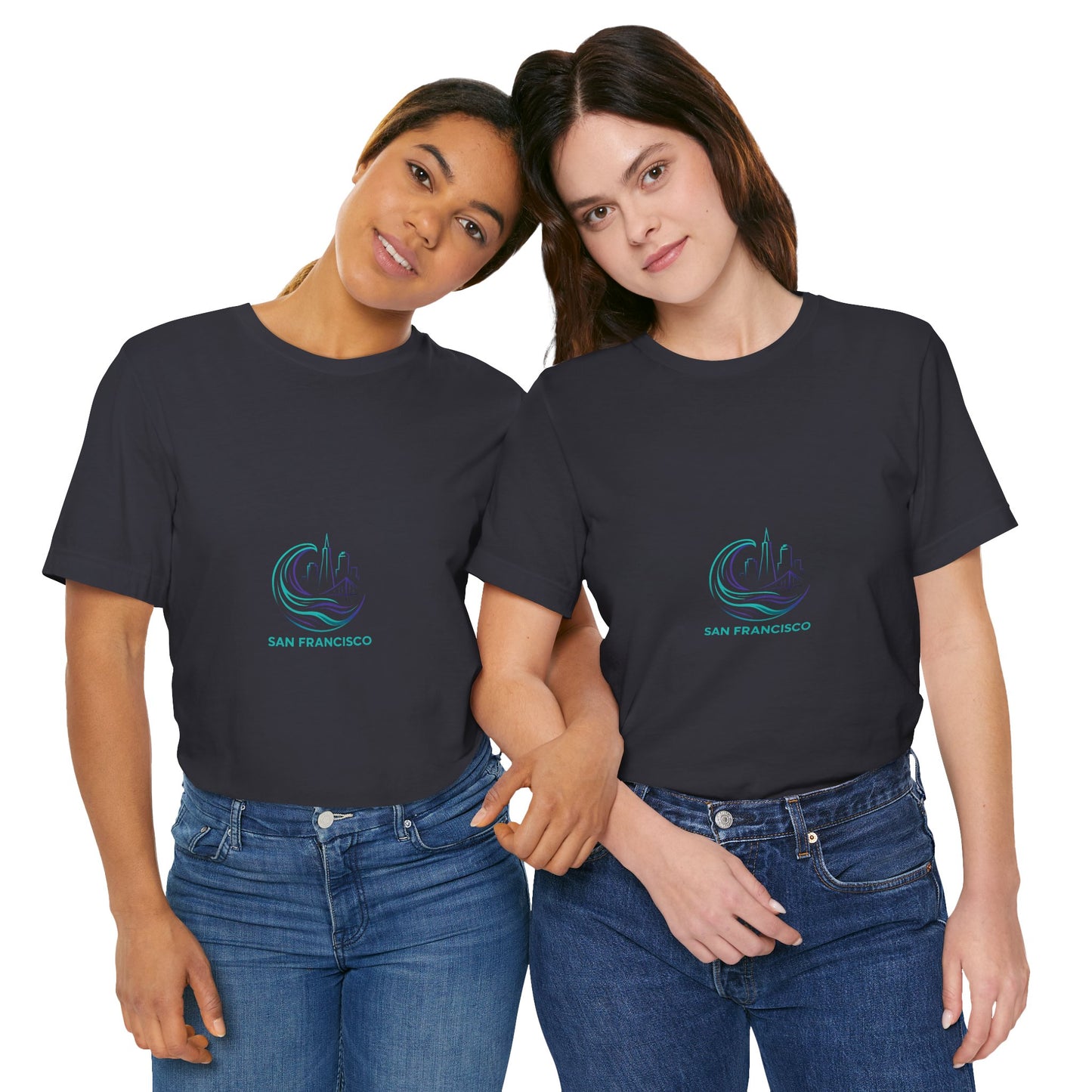San Francisco Waves Tee Shirt, Casual Beachwear, Travel Souvenir, Unisex Graphic Tee, Summer Gift, Nature-Inspired Apparel