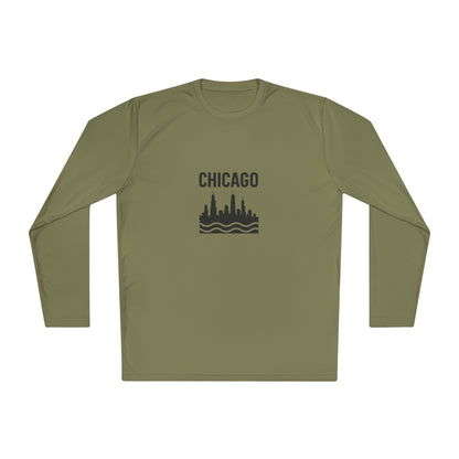 Chicago Skyline Long Sleeve Tee - Urban Style Souvenir Gift