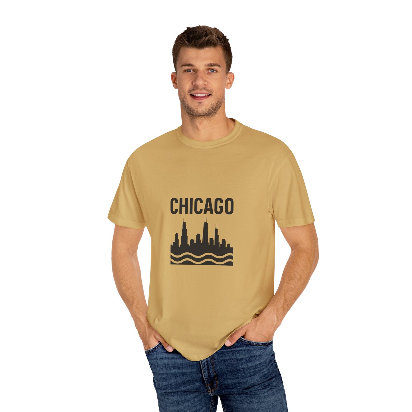 Chicago Skyline Unisex T-Shirt | Casual Citywear, Gift for Chicago Lovers, Travel Souvenir