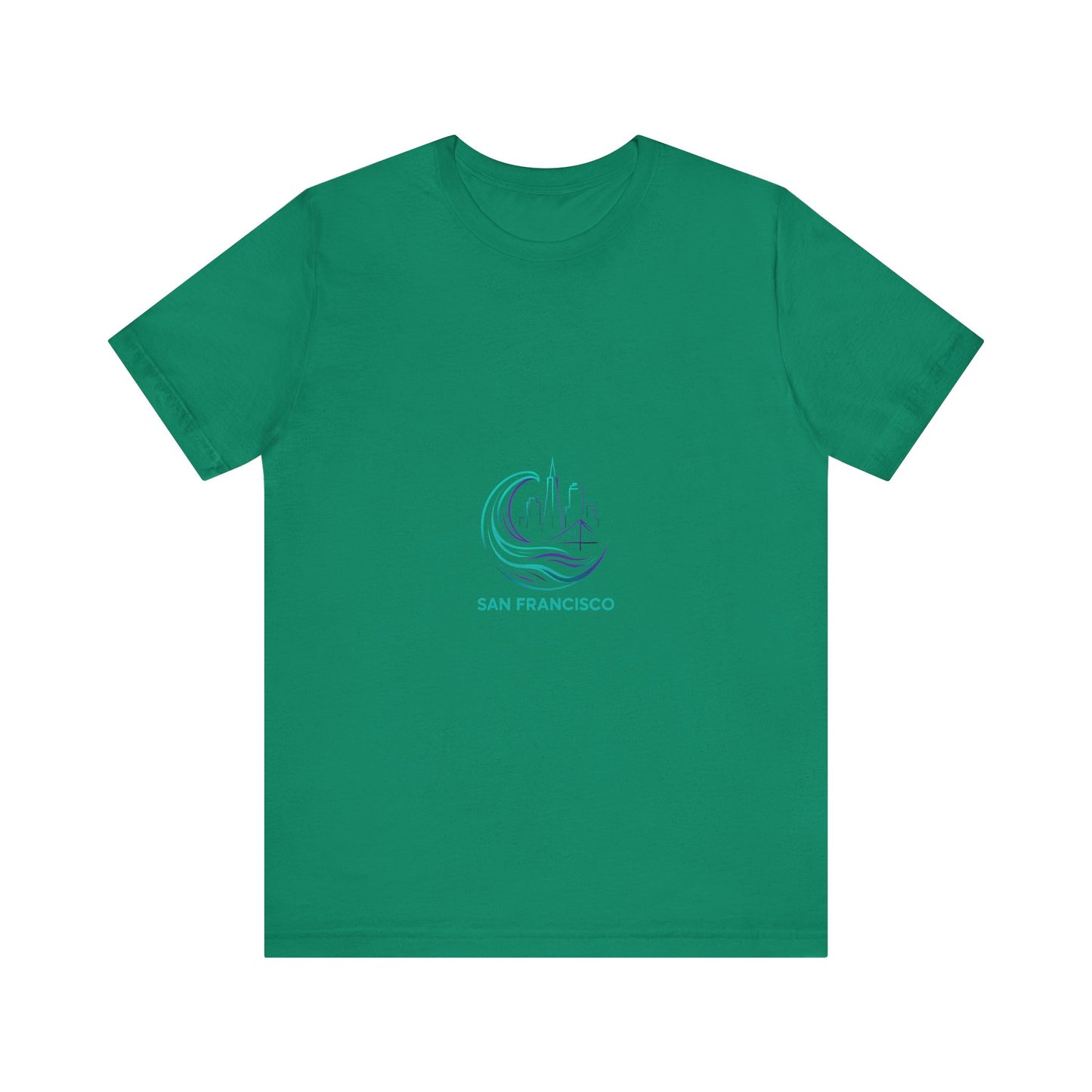 San Francisco Waves Tee Shirt, Casual Beachwear, Travel Souvenir, Unisex Graphic Tee, Summer Gift, Nature-Inspired Apparel