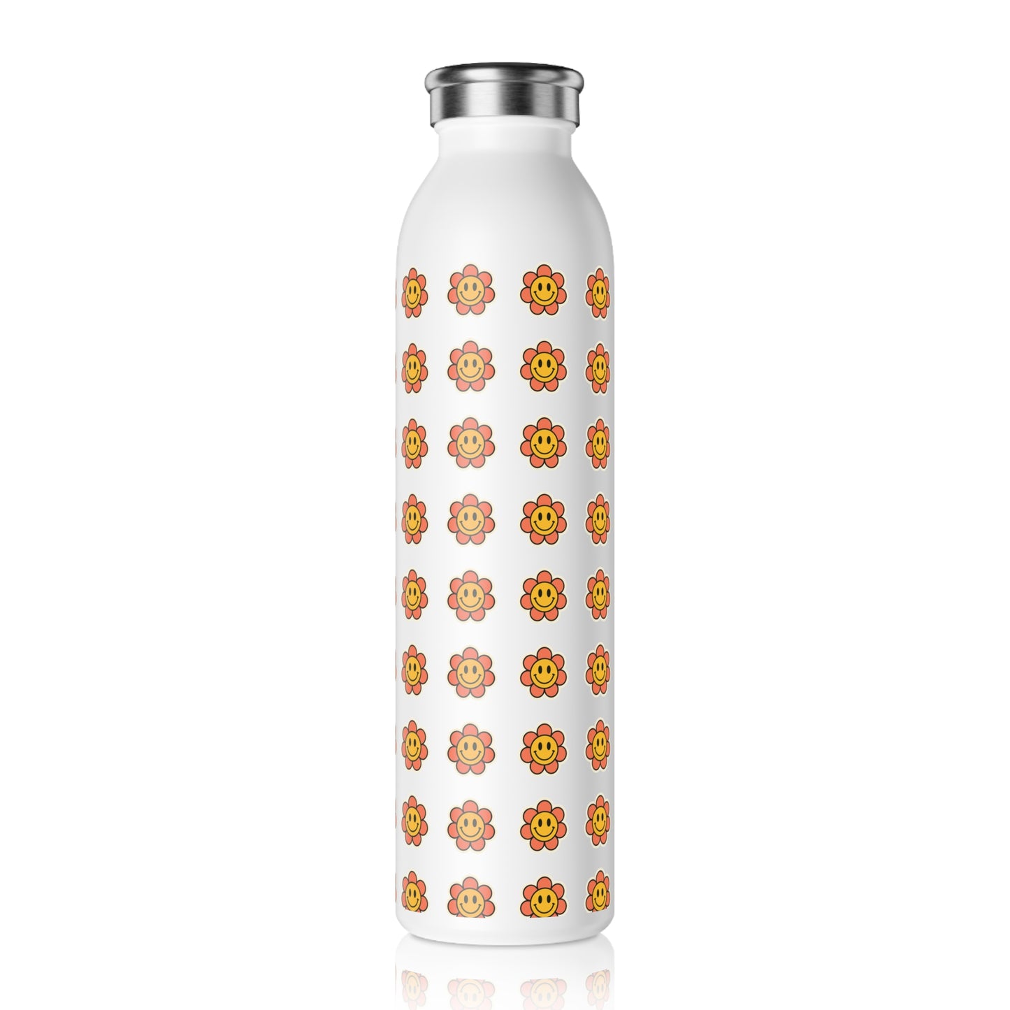 Smiling Sleek Water Bottle - Stylish Hydration for Fitness & Everyday Use, Eco-Friendly Drinkware