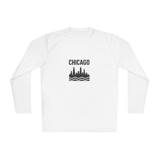 Chicago Skyline Long Sleeve Tee - Urban Style Souvenir Gift