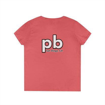 PB San Diego California v neck tshirts