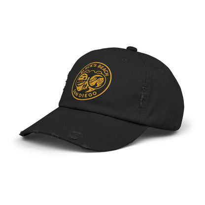 Blacks Beach San Diego Unisex Distressed Cap | Vintage Beach Hat