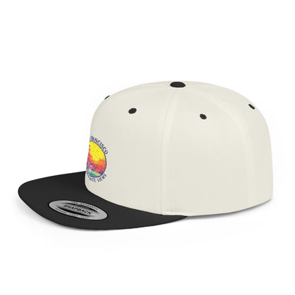 San Francisco Sunset Flat Bill Snapback Cap, Summer Hat, Unisex Baseball Cap, Casual Wear, Travel Accessories, Gift for Him/Her