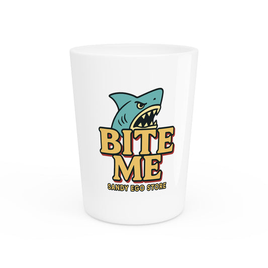 Bite Me Shot Glass - San Diego Surf, Beach Decor, Gift for Surfers, Party Favor, Summer Fun