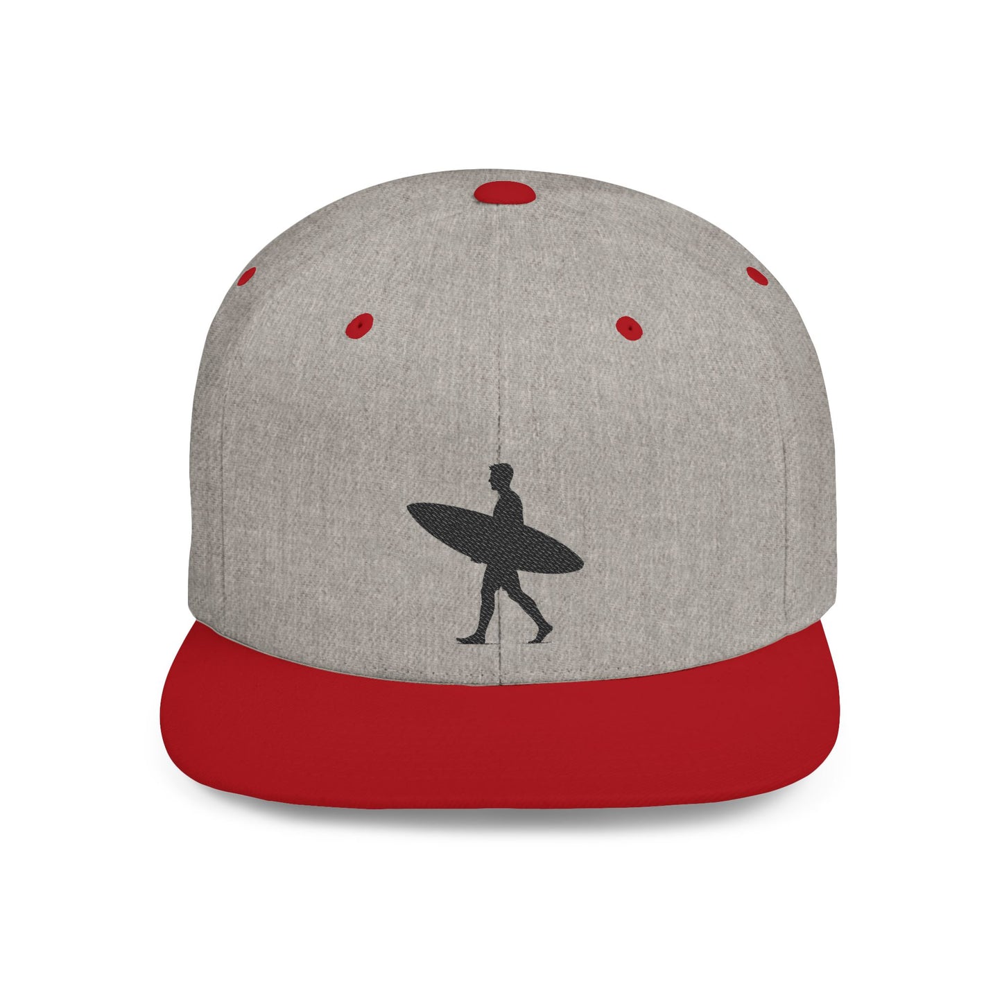 Surfing Flat Bill Snapback Hat, Cool Beach Style Cap for Summer, Gift for Surfers