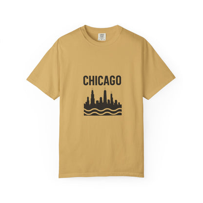 Chicago Skyline Unisex T-Shirt | Casual Citywear, Gift for Chicago Lovers, Travel Souvenir