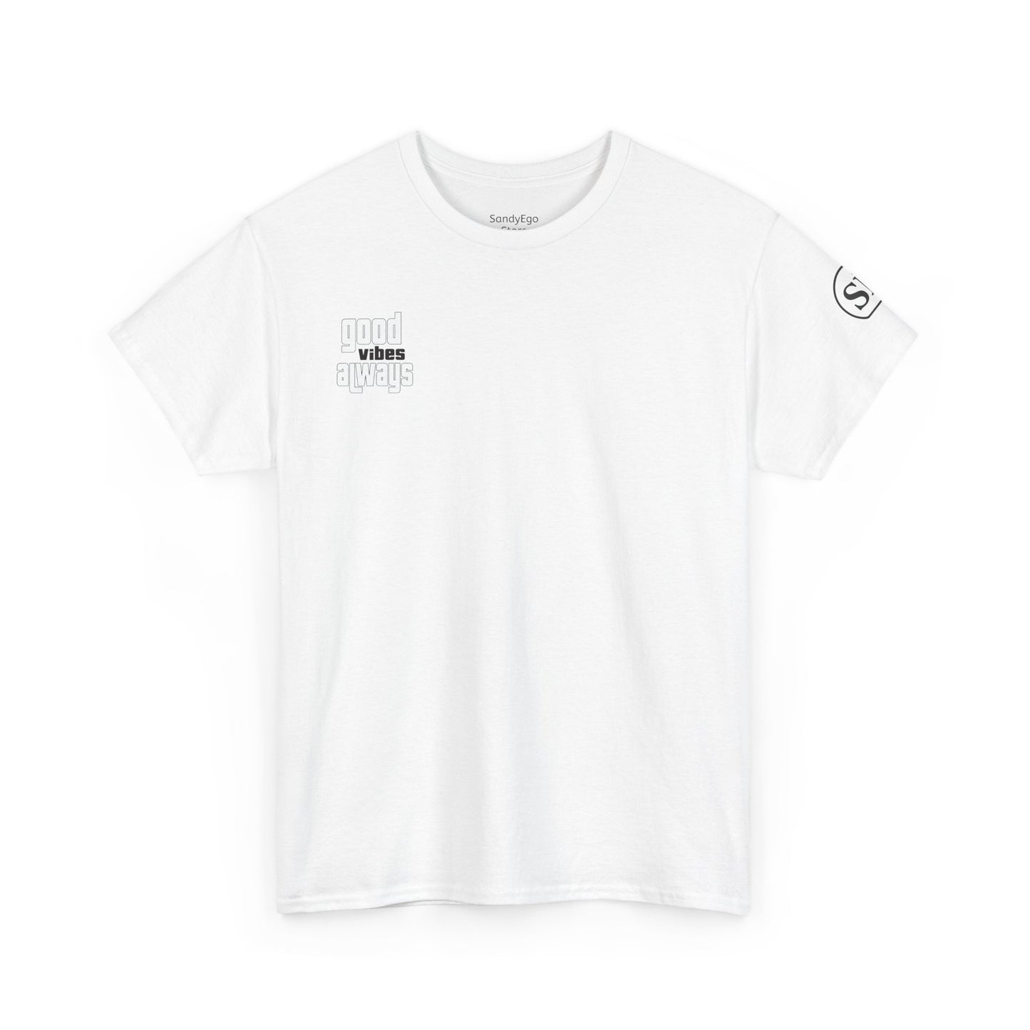 Good Vibes Unisex Heavy Cotton Tee, Casual T-Shirt, Graphic Tee