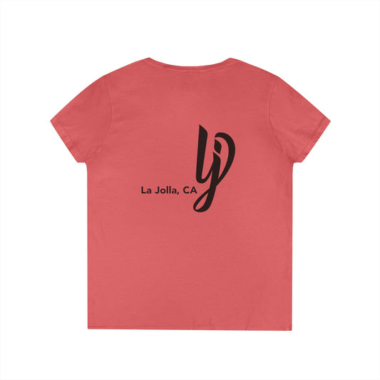 LJ San Diego California v neck tshirts