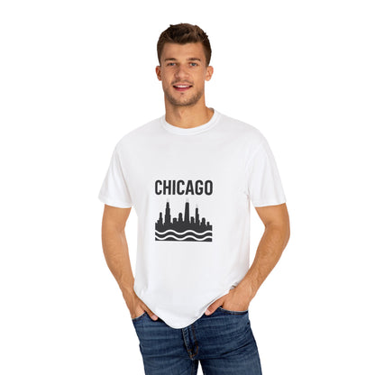 Chicago Skyline Unisex T-Shirt | Casual Citywear, Gift for Chicago Lovers, Travel Souvenir