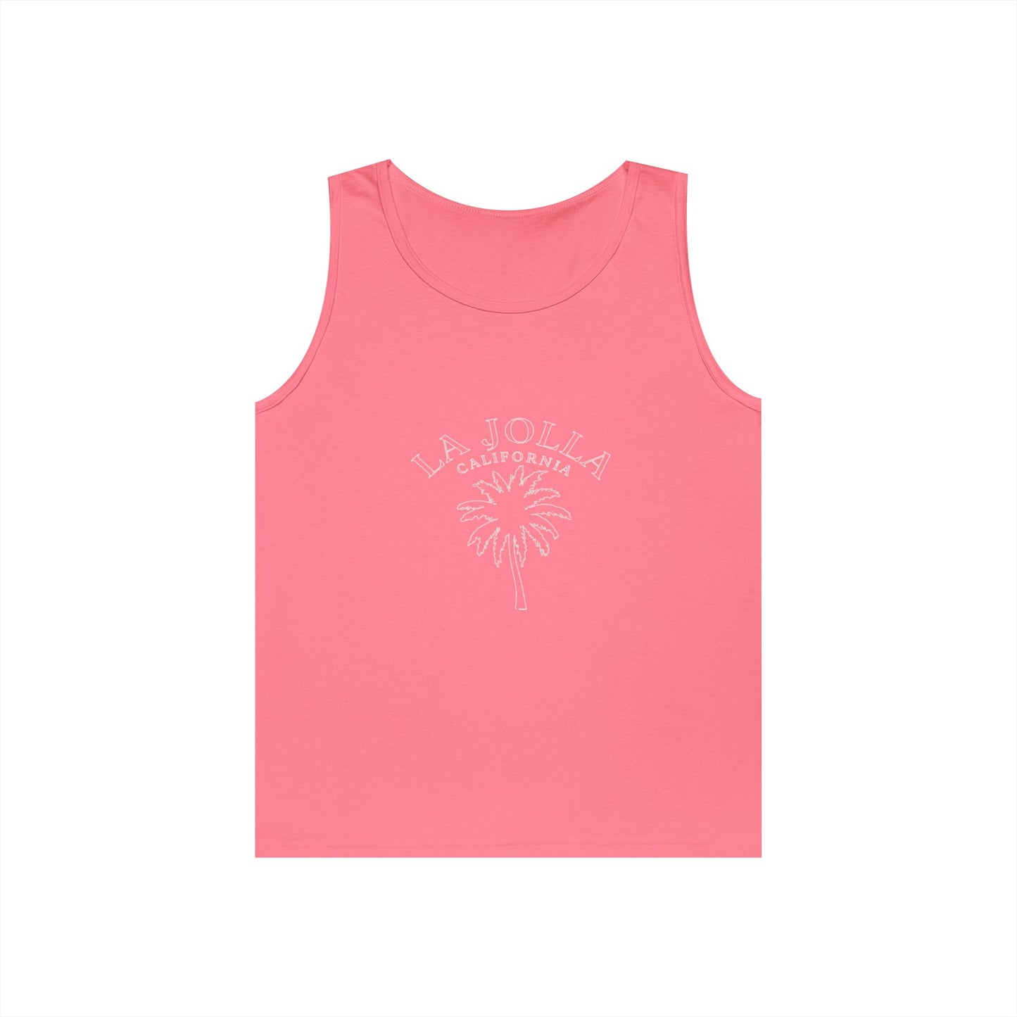 La Jolla California Heavy Cotton Tank Top - Casual Summer Wear