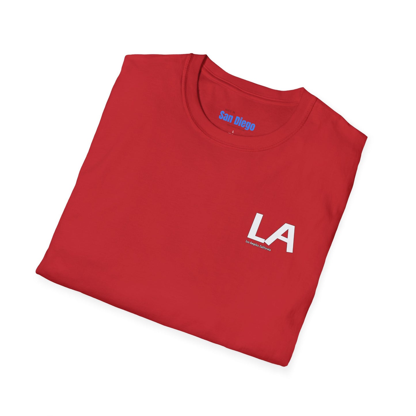 LA California Graphic Softstyle T-Shirt - Casual Streetwear, Urban Apparel