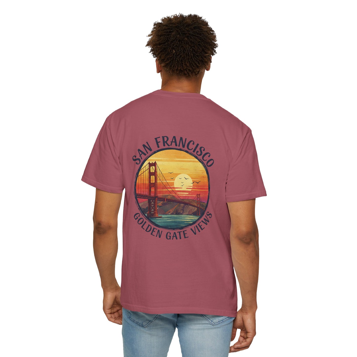 Golden Gate Views Unisex T-Shirt - Casual Summer Tee, San Francisco Souvenir, Travel Gift