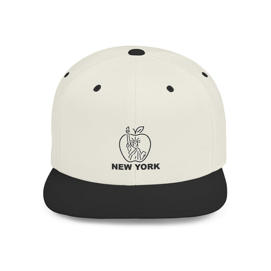 New York Apple Snapback Hat, Trendy Streetwear Cap, Gift for NYC Lovers, Stylish Summer Accessory, Adjustable Baseball Cap