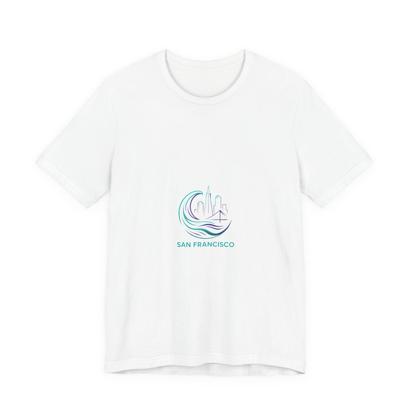 San Francisco Waves Tee Shirt, Casual Beachwear, Travel Souvenir, Unisex Graphic Tee, Summer Gift, Nature-Inspired Apparel