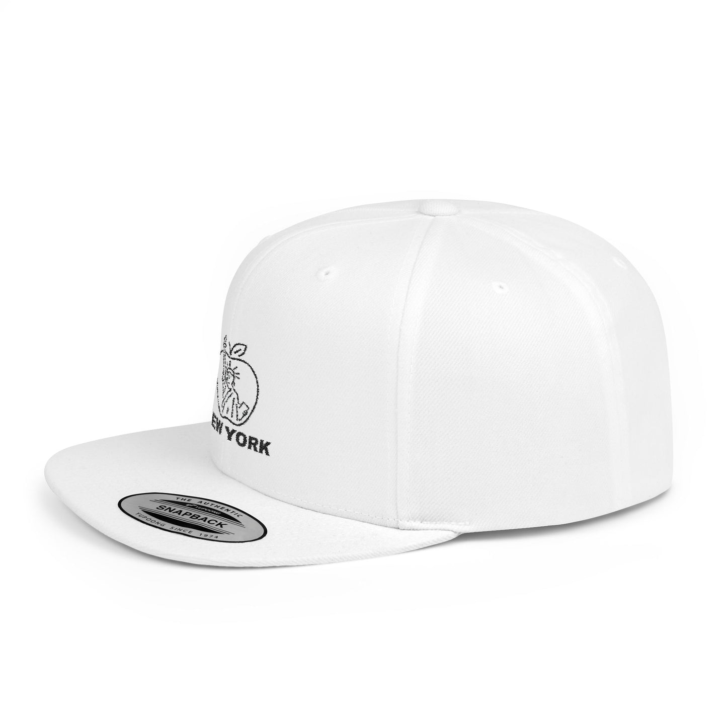 New York Apple Snapback Hat, Trendy Streetwear Cap, Gift for NYC Lovers, Stylish Summer Accessory, Adjustable Baseball Cap