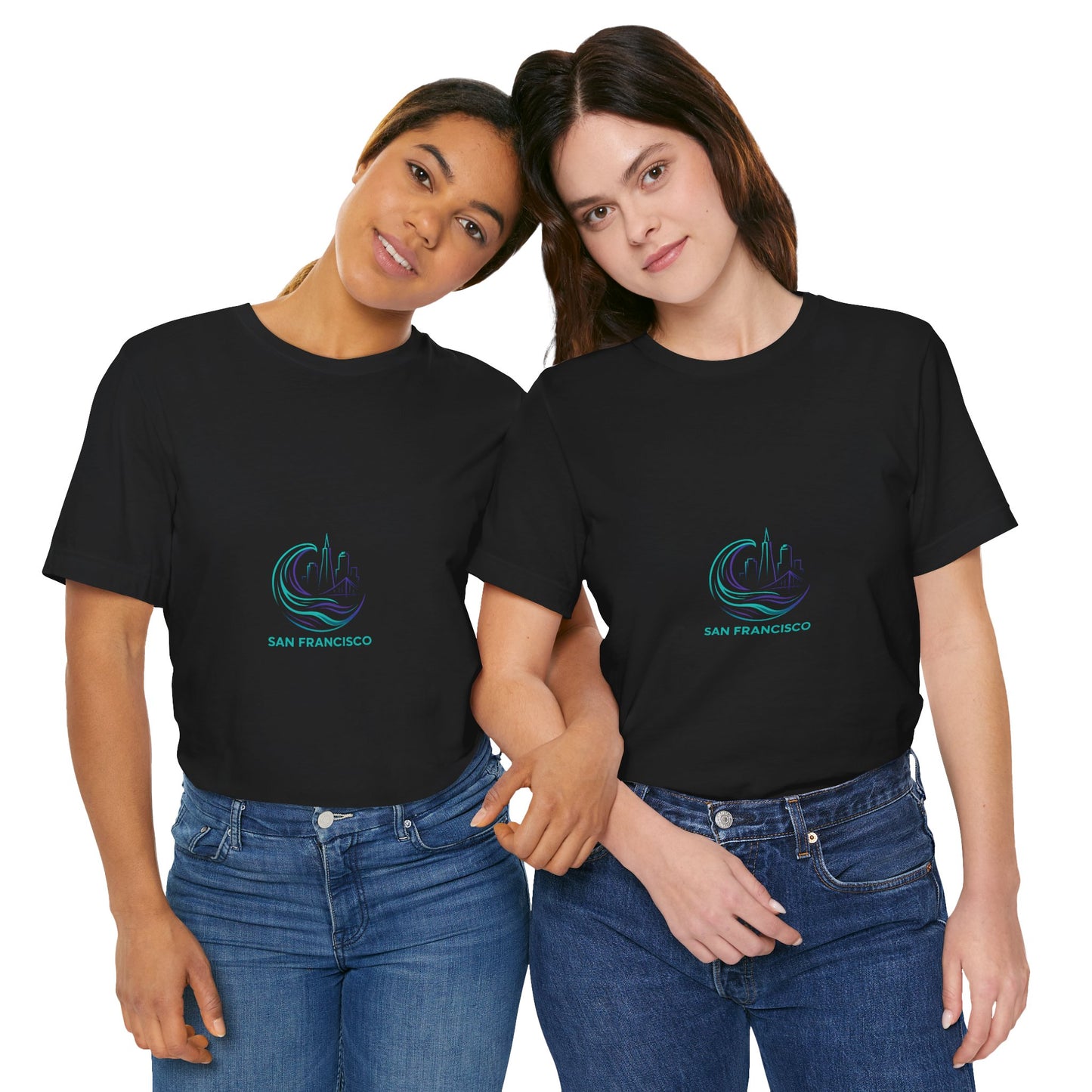 San Francisco Waves Tee Shirt, Casual Beachwear, Travel Souvenir, Unisex Graphic Tee, Summer Gift, Nature-Inspired Apparel