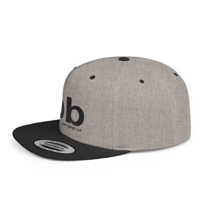 PB san diego ca Stylish Flat Bill Snapback Cap,