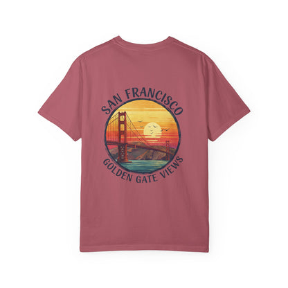 Golden Gate Views Unisex T-Shirt - Casual Summer Tee, San Francisco Souvenir, Travel Gift