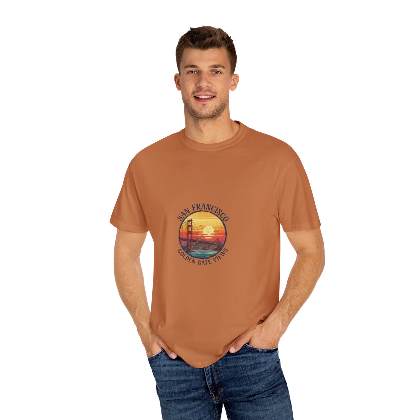 Golden Gate Views Unisex T-Shirt - Casual Summer Tee, San Francisco Souvenir, Travel Gift