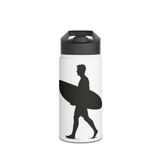 Surfing Stainless Steel Water Bottle, Reusable Travel Mug, Eco-Friendly Hydration
