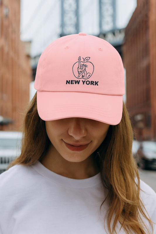 New York Apple Classic Dad Cap, Casual Hat for Summer Outings