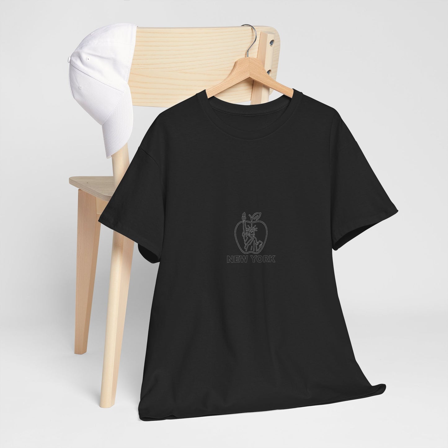 New York City Unisex Heavy Cotton Tee, Retro Graphic Tee, Gift for New Yorkers, Vacation Souvenir, NYC Apparel, Travel T-Shirt