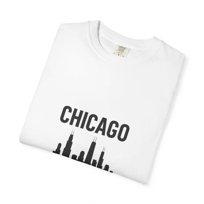 Chicago Skyline Unisex T-Shirt | Casual Citywear, Gift for Chicago Lovers, Travel Souvenir