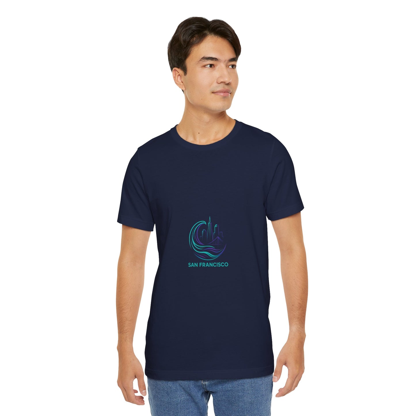 San Francisco Waves Tee Shirt, Casual Beachwear, Travel Souvenir, Unisex Graphic Tee, Summer Gift, Nature-Inspired Apparel