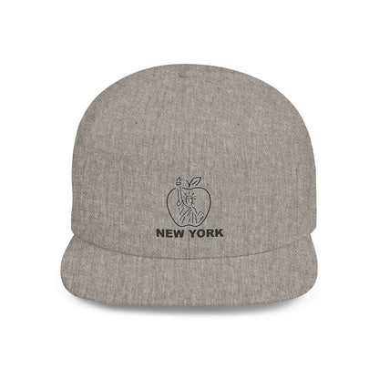 New York Apple Snapback Hat, Trendy Streetwear Cap, Gift for NYC Lovers, Stylish Summer Accessory, Adjustable Baseball Cap