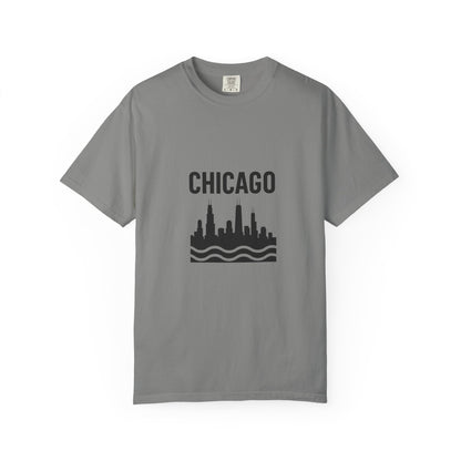 Chicago Skyline Unisex T-Shirt | Casual Citywear, Gift for Chicago Lovers, Travel Souvenir