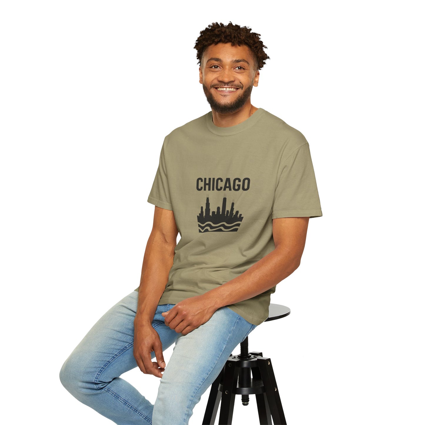 Chicago Skyline Unisex T-Shirt | Casual Citywear, Gift for Chicago Lovers, Travel Souvenir