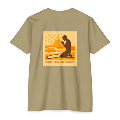 Prayer Before Paddle T-Shirt, Unisex Surf Tee, Beach Vibes Shirt, Faith and Surfing Apparel