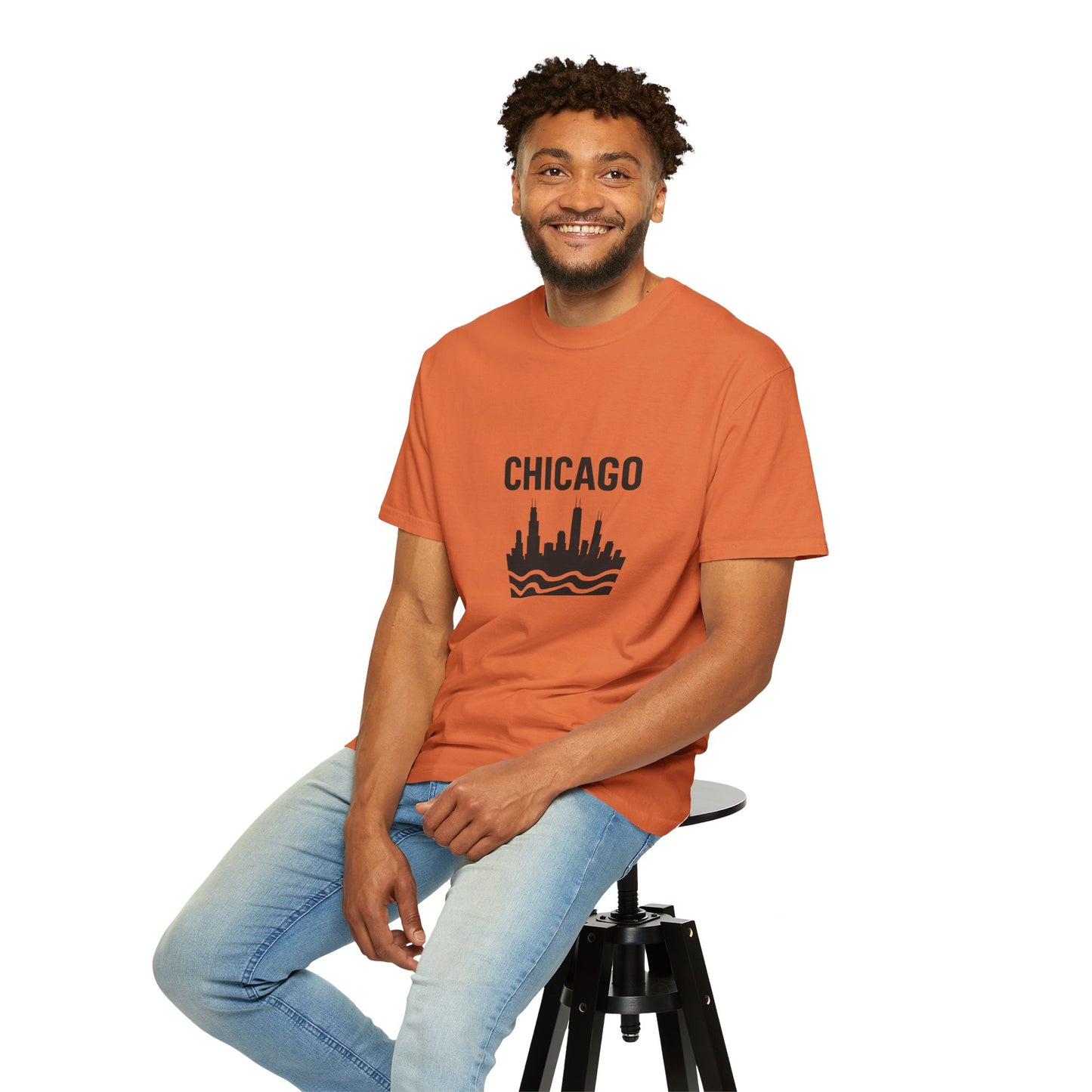 Chicago Skyline Unisex T-Shirt | Casual Citywear, Gift for Chicago Lovers, Travel Souvenir