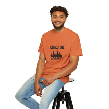 Chicago Skyline Unisex T-Shirt | Casual Citywear, Gift for Chicago Lovers, Travel Souvenir