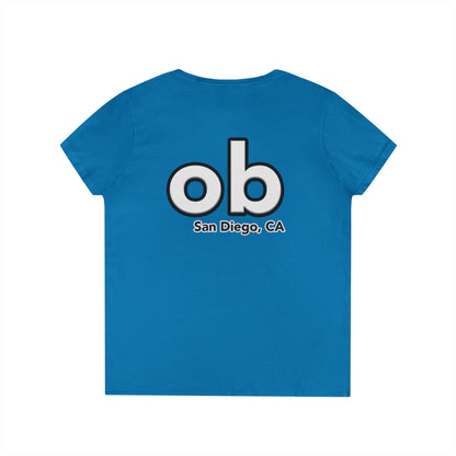 OB San Diego California v neck tshirts