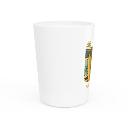 Parked for the swell Shot Glass - San Diego Surf, Beach Decor, Gift for Surfers, Party Favor, Summer Fun