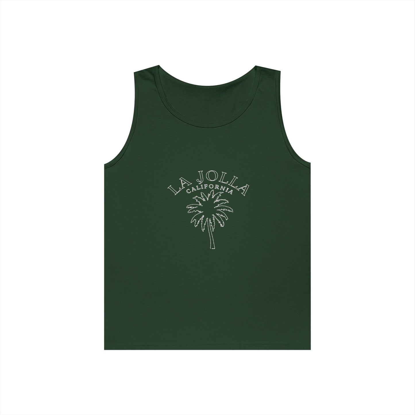 La Jolla California Heavy Cotton Tank Top - Casual Summer Wear