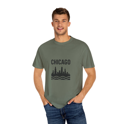 Chicago Skyline Unisex T-Shirt | Casual Citywear, Gift for Chicago Lovers, Travel Souvenir