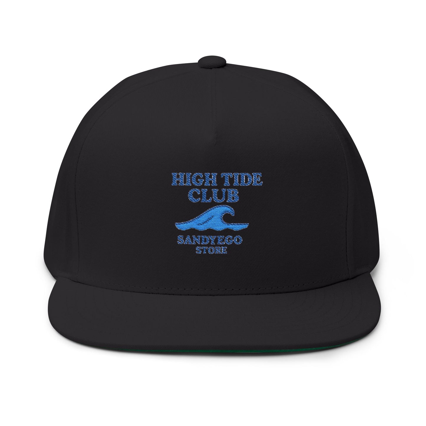 High Tide Club Embroidered Flat Bill Cap