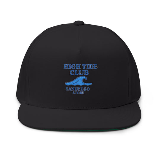 High Tide Club Embroidered Flat Bill Cap