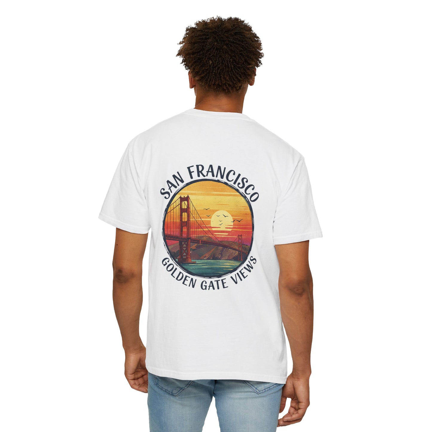 Golden Gate Views Unisex T-Shirt - Casual Summer Tee, San Francisco Souvenir, Travel Gift