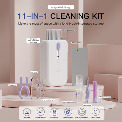Portable 11 In 1 Multifunctional Cleaning Kit