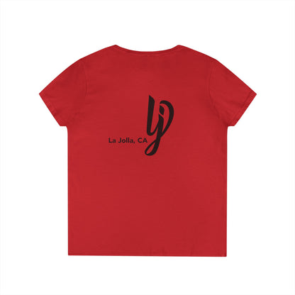 lj San Diego California v neck tshirts