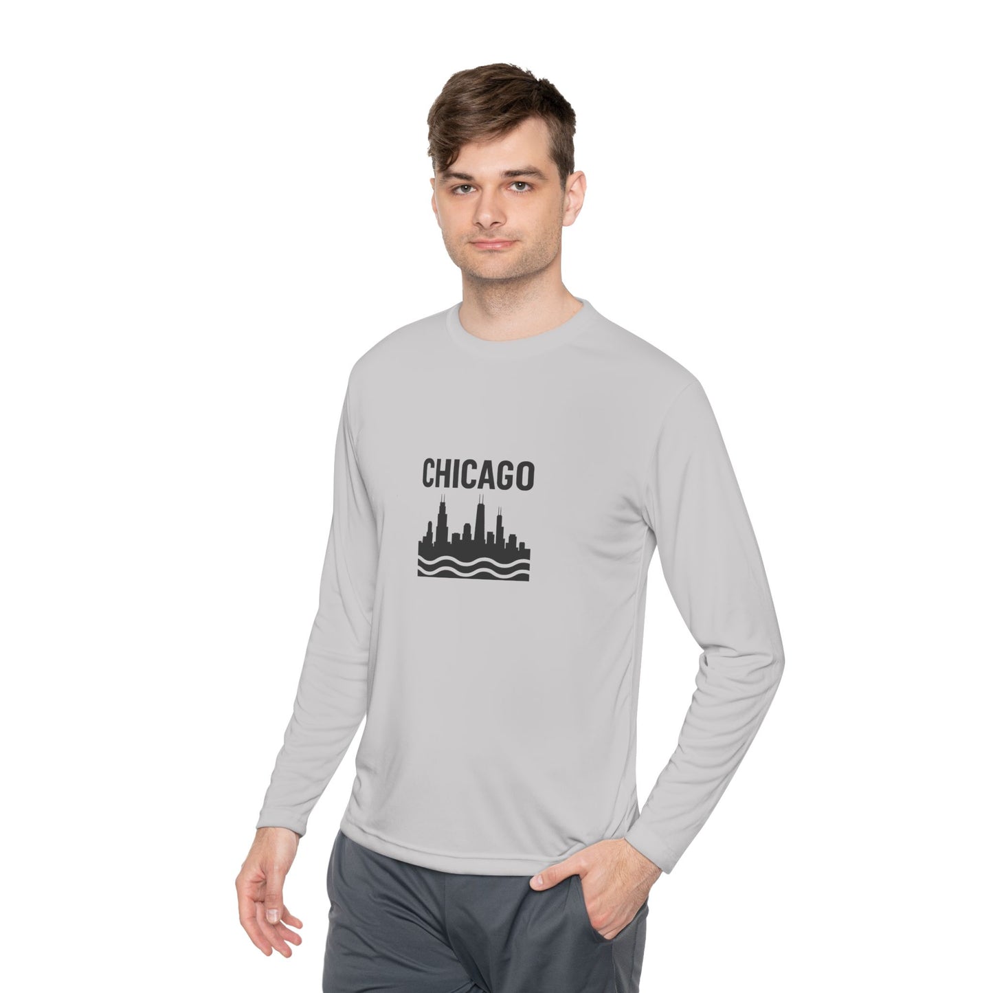 Chicago Skyline Long Sleeve Tee - Urban Style Souvenir Gift
