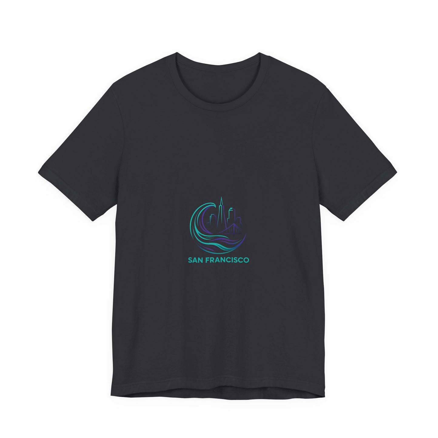 San Francisco Waves Tee Shirt, Casual Beachwear, Travel Souvenir, Unisex Graphic Tee, Summer Gift, Nature-Inspired Apparel