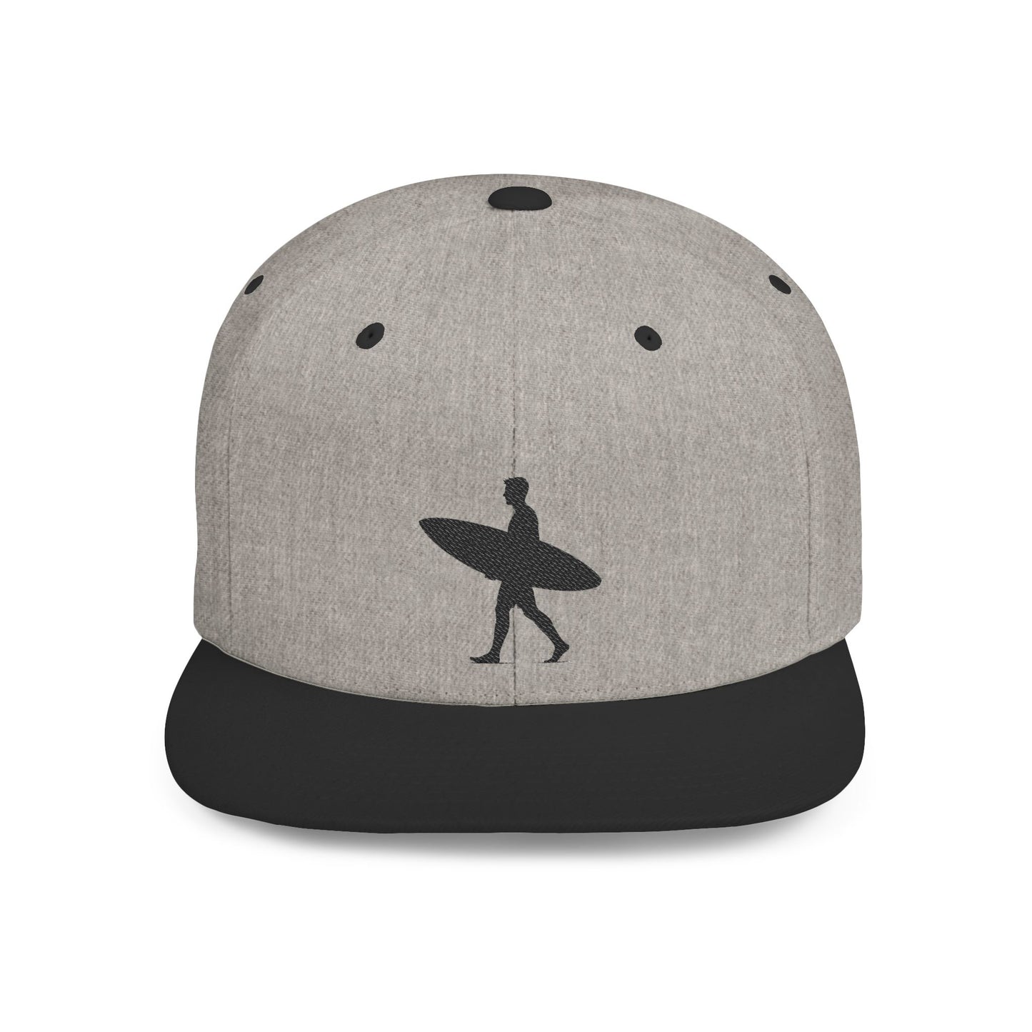 Surfing Flat Bill Snapback Hat, Cool Beach Style Cap for Summer, Gift for Surfers